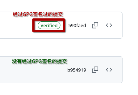 GitHub上的GPG签名
