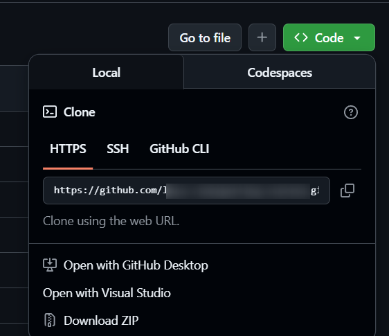 GitHub 上的仓库页面